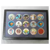 14 DC Skycaps, Batman Joker Superman 1990s & Case!