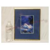 Moonlight Ocean Framed & Matted Print ~ 10"x12"