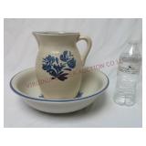 Vintage Pfaltzgraff Yorktown Pitcher & Bowl Set