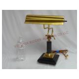 Bankers Desk Lamp / Light ~ Powers On