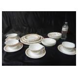 Corelle Corning Butterfly Gold Dinnerware 28 Pc