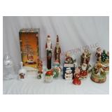 Porcelain & Resin Christmas Figurines & Music Box