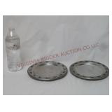 Old Country Reproductions Pewtarex Horse Trays