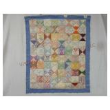 Vintage Handmade Baby Quilt ~ 34" by 41"