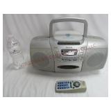 Aiwa CD Stereo Radio Cassette Recorder wRemote