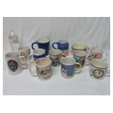 Christmas & Holiday Mugs ~ Lot of 12