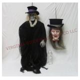 Halloween Decorations ~ 2 Skull Heads