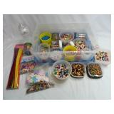 Storage Bin of Pipe Cleaners & Craft Beads