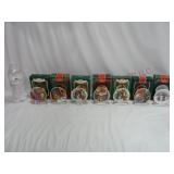 Hallmark Keepsake Plate Ornaments wStands ~ 7