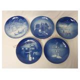 Copenhagen Porcelain Christmas Plates ~ 5