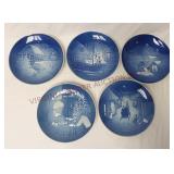 Copenhagen Porcelain Christmas Plates ~ 5