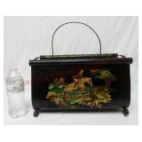 Vintage Fox Hunting Metal Magazine Rack