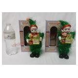 Cathay Collection Porcelain 8" Clown Dolls