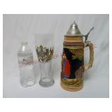 German Pilsner Glass & King Western Germany Stein