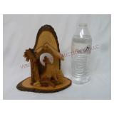 Live Edge Wooden Nativity Scene ~ 7.5" tall