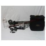 Konica Minolta Camera, Tamrac Bag & Ambico Tripod