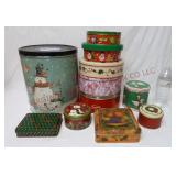 Metal Christmas Tins ~ Everything Shown!!!