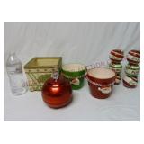 Christmas Planters, Vases & Covered Dish