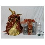 Angel Tree Topper & Lighted Glass Block