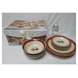 Royal Seasons Snowman Stoneware ~ 12 Pc Set