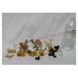 Vintage Miniature Porcelain & Plastic Animals