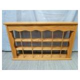 Oak Wall Display Shelf ~ 36"w by 5.5" d by 22" t