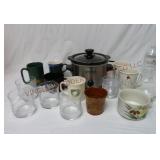 Kitchen Selectives Crock Warmer, Cups & Glasses