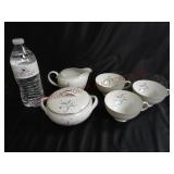 Empress China Starlette Sugar, Creamer & Cups