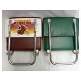 Vintage Folding Stadium Seats ~ Redskins & Green