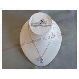 Sterling Silver 19" Necklace w Dolphin Pendant