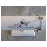 Sterling Silver Heart Bracelet Stamped 925