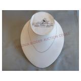 Sterling Silver 15" Necklace Stamped Sterling