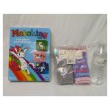 Unicorn Matching Game & Unicorn Crew Socks ~ New
