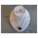 Sterling Necklace, Van Dell Sterling Heart Pendant