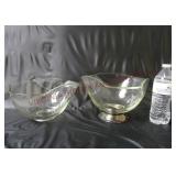 Vintage Glass Chip Serving Bowls ~ 2