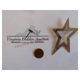 Mexico 925 Silver Open Star Pin / Brooch