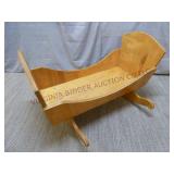 Vintage Handmade Baby Cradle ~ 33.5" long