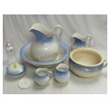 Antique 1900s Chamber Set by Burfords Pottery