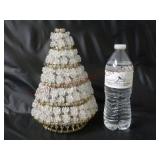 Safety Pin & Bead 10" Tabletop Christmas Tree
