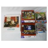 Puzzles ~ Lot of 5 ~ 2 Sealed, 3 Open Box