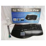 Adesso Tru-Form Pro Ergonomic Keyboard PS/2