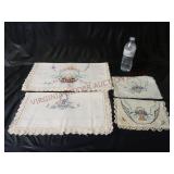 Vintage Handmade Stitched Linens ~ 4