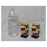 Vintage Santa Claus Votive Candle Holders ~ 3.75"t