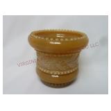 Chocolate Glass Holly Band Toothpick Holder