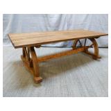 Mid Century Wagon Wheel Coffee Table