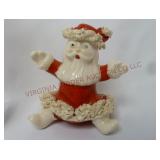 Vintage Santa Claus Spaghetti Trim Figurine ~ 3"t