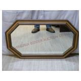 Vintage Octagon Wall Hanging Mirror ~ 34.5"x20.5"