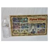 Vintage Alpine Village Cottages & Cathedral Set