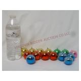 Vintage 1-1/2" Glass Ball Ornaments ~ Lot of 15