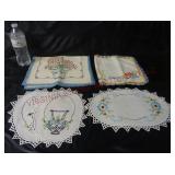 Vintage Hand Stitched Arm Covers & Doilies